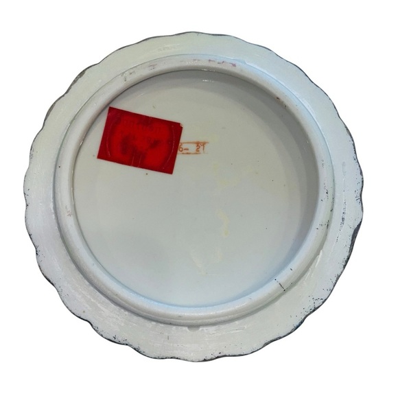 Toyo Cobalt Blue Porcelain Trinket Box with Gold & Floral Detail 4.5” x 2.75” - Picture 8 of 11